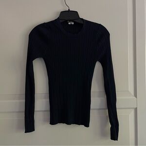 Louis Vuitton Black Uniformes Knit Pullover Sweater Size Medium 26620